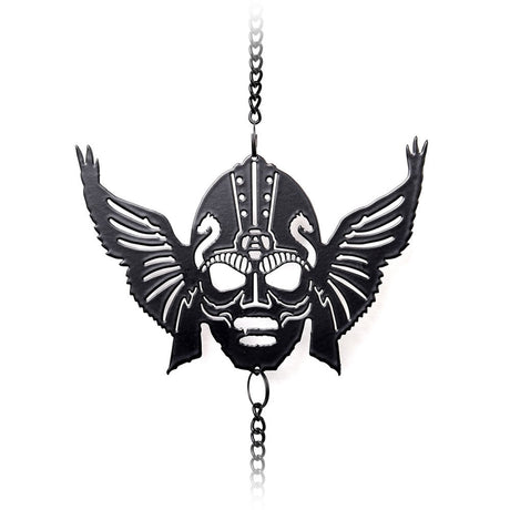 Wind chime with Norse Viking symbols