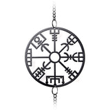 Wind chime with Norse Viking symbols