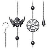 Wind chime with Norse Viking symbols
