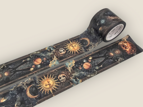 Decorative tape with celestial designs