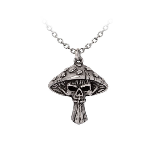 Death Cap Mushroom Pendant Necklace
