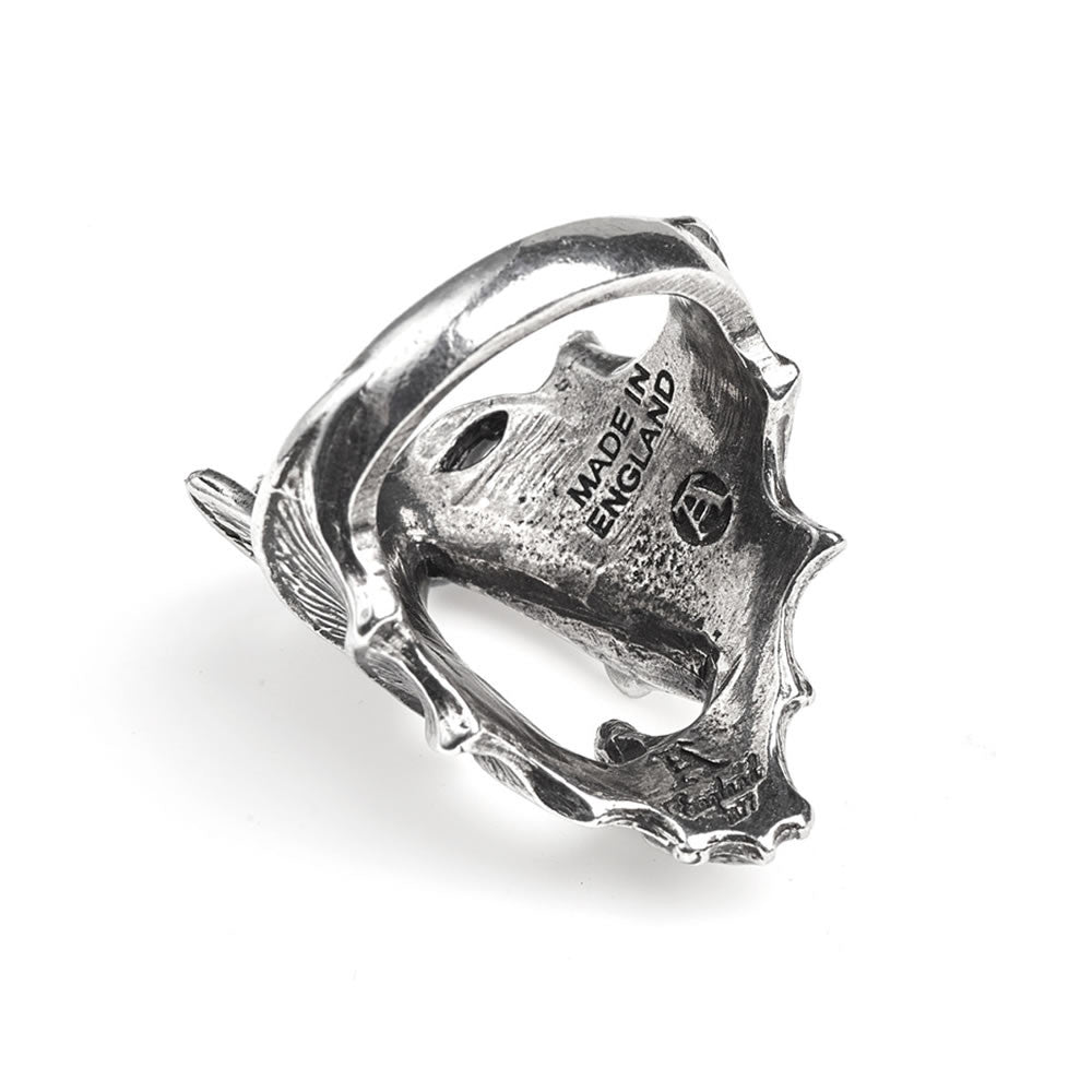 Pewter bat ring - "Made in England" shown inside