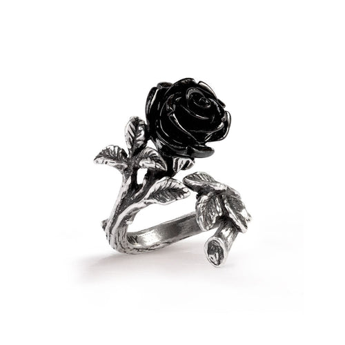 Wild Black Rose Ring
