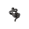 Pewter black cat ring