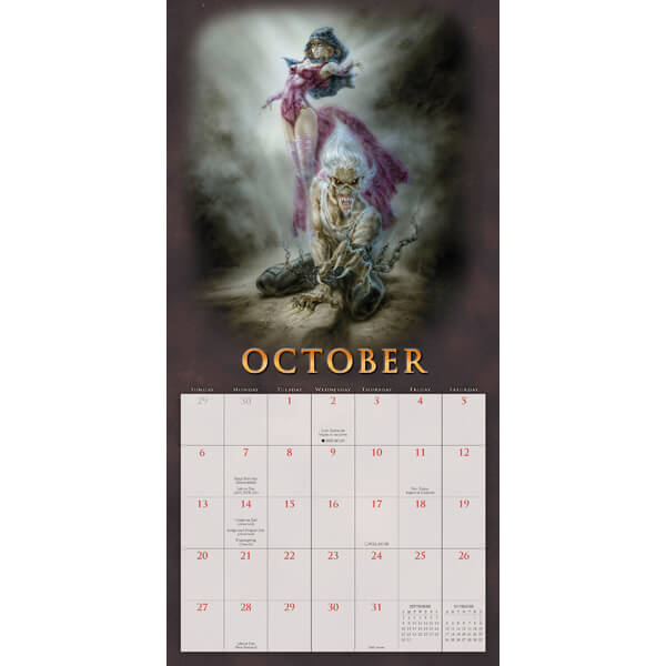 2024 The Fantasy Art of Royo calendar - October