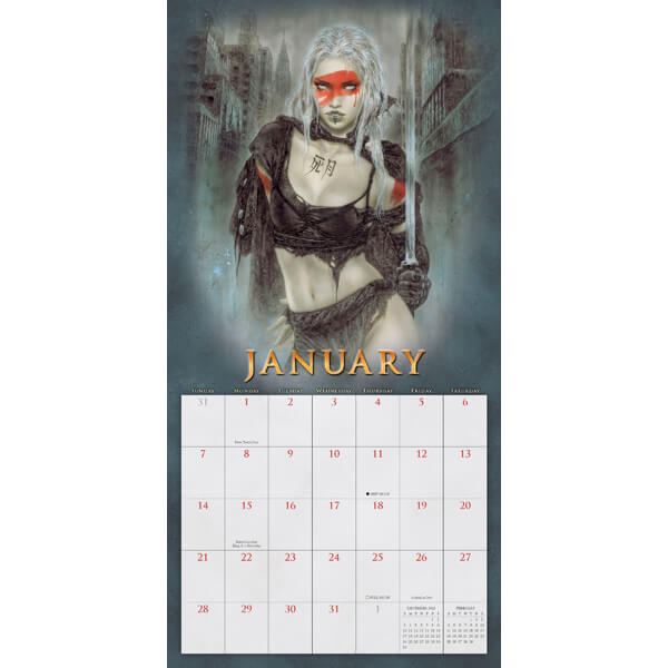 2024 The Fantasy Art of Royo calendar - January