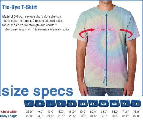 Black Streak Rainbow Tie-Dye T-Shirt
