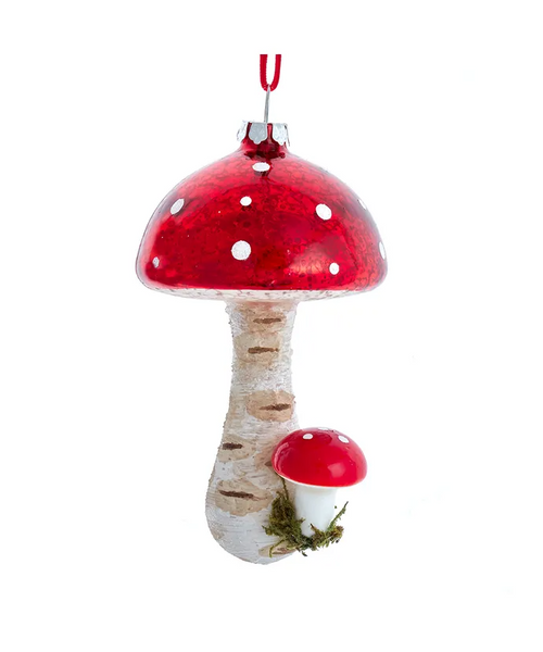 Glass Mushroom Ornament