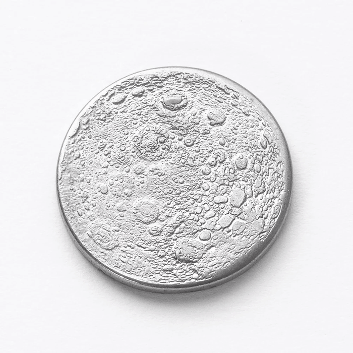 Full moon wax seal coin