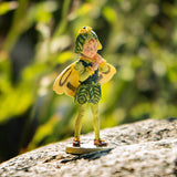 Cicecly Mary Barker Flower Fairy Figurine - boxwood themed in green and yellow