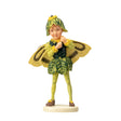 Cicecly Mary Barker Flower Fairy Figurine - boxwood themed in green and yellow