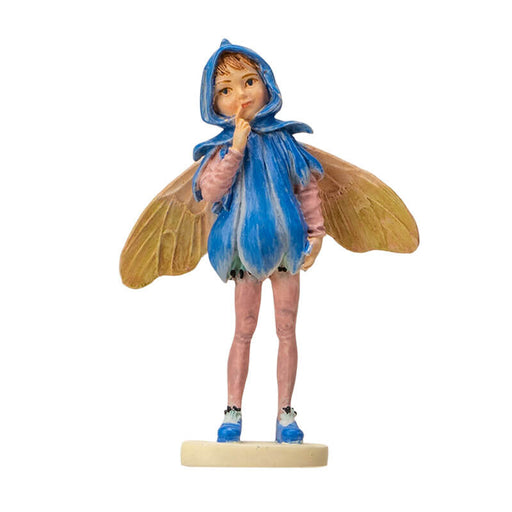 Cicely Mary Barker Flower Fairy Figurine - dressed in blue scilla flower dress with yellow wings