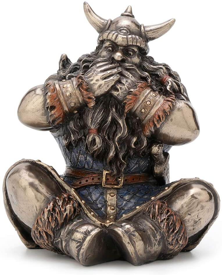 置物 vikings Hear, See, Speak No Evil Vikings Figurines Trio Set - Norse