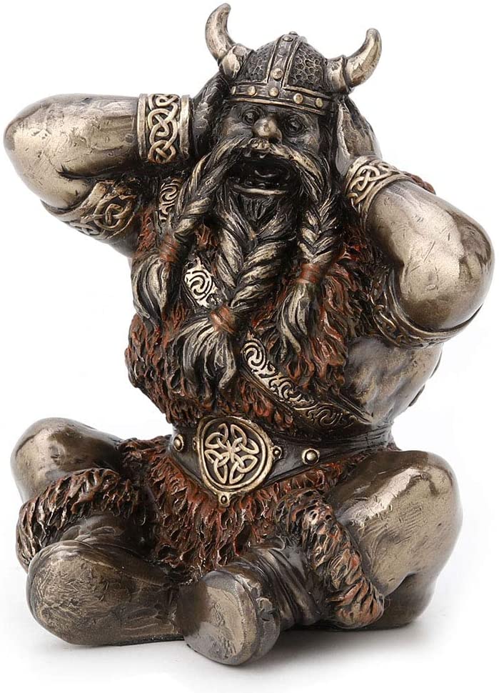 Hear, See, Speak No Evil Vikings Figurines Trio Set - Norse