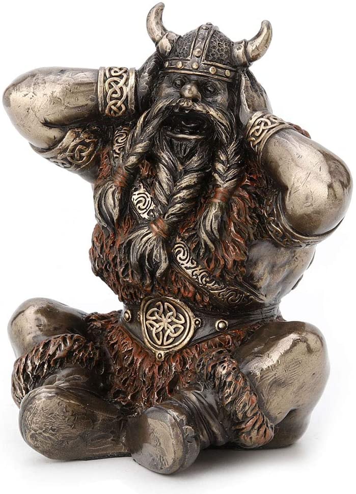 Hear, See, Speak No Evil Vikings Figurine