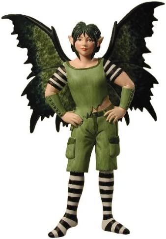 Marcus fairy diva in green with striped stockings