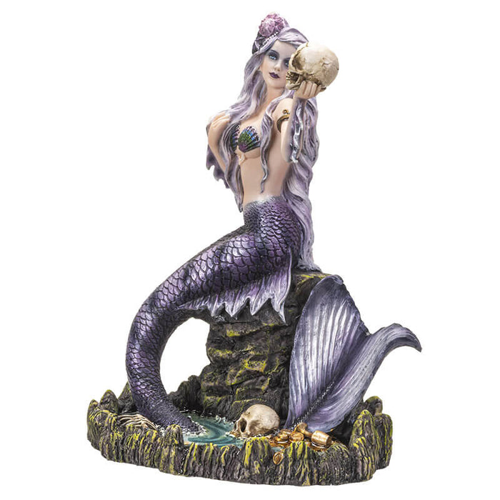 Mermaid figurine shown from the side