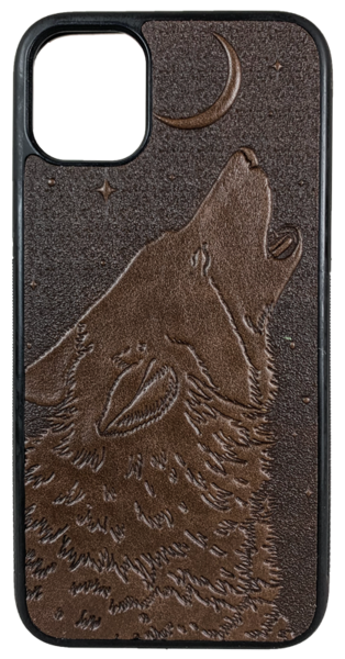 Wolf Leather iPhone Case