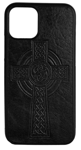 Celtic Cross Leather iPhone Case