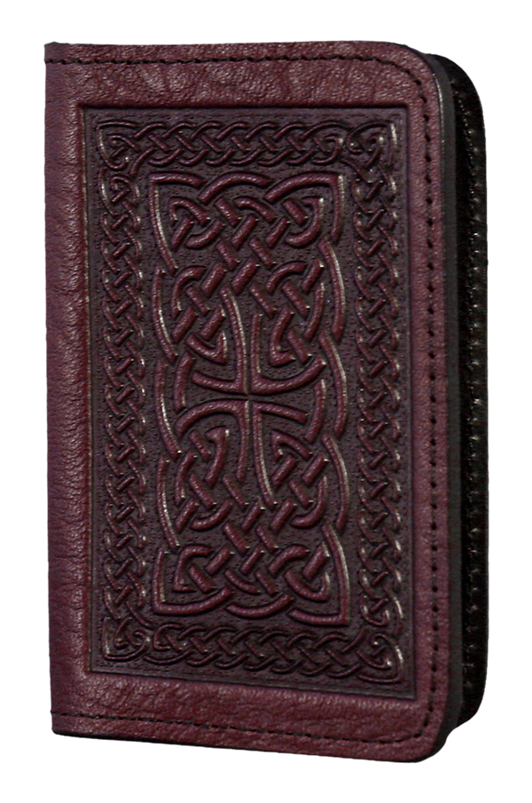 Celtic Braid Leather Card Holder