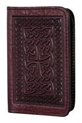 Celtic Braid Leather Card Holder