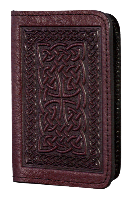 Celtic Braid Leather Card Holder