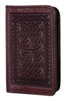 Celtic Braid Leather Card Holder