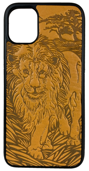 Lion Leather iPhone Case