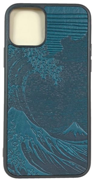 Hokusai Wave Leather iPhone Case