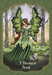 Card example. Art shows a fairy in green with green wings and brown hair in a forest. Text reads "7. A Blessing of Airmid" 