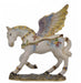 The latched box is shaped like a winged pegasus prancing, and adorned with shining gold accents and pastel colors. A wonderful gift idea!