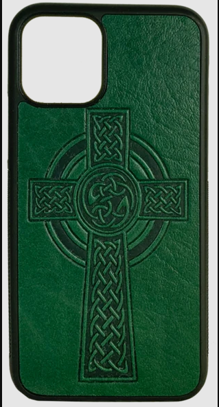 Celtic Cross Leather iPhone Case