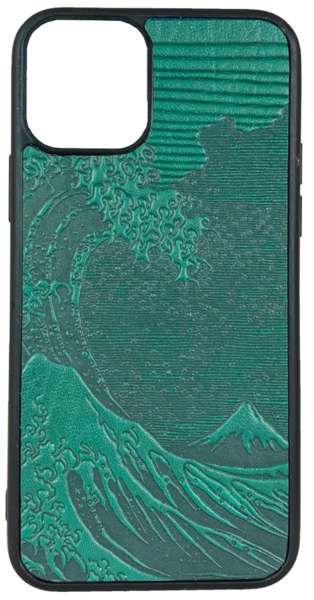 Hokusai Wave Leather iPhone Case