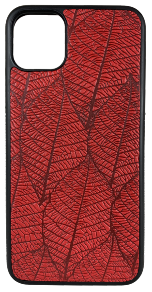 Fallen Leaves Leather iPhone Case
