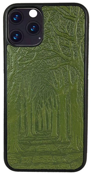 Avenue of Trees Leather iPhone Case