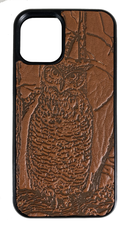 Horned Owl Leather iPhone Case