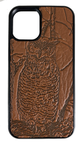 Horned Owl Leather iPhone Case