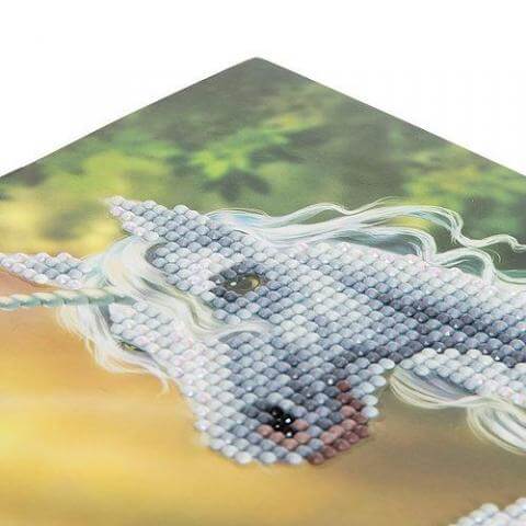 Crystal Art Diamond Painting Card Kit - Unicorn Garland