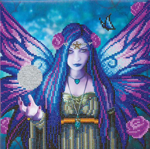 Mystic Aura by Anne Stokes, crystal painting kit results in this colorful fairy!
