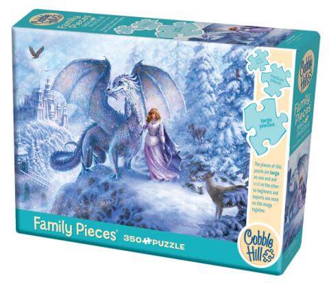 Ice Dragon Family Jigsaw Puzzle (350 Pieces)
