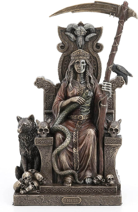 Hel Norse Goddess of the Underworld Engraved Metal RFID Blocking