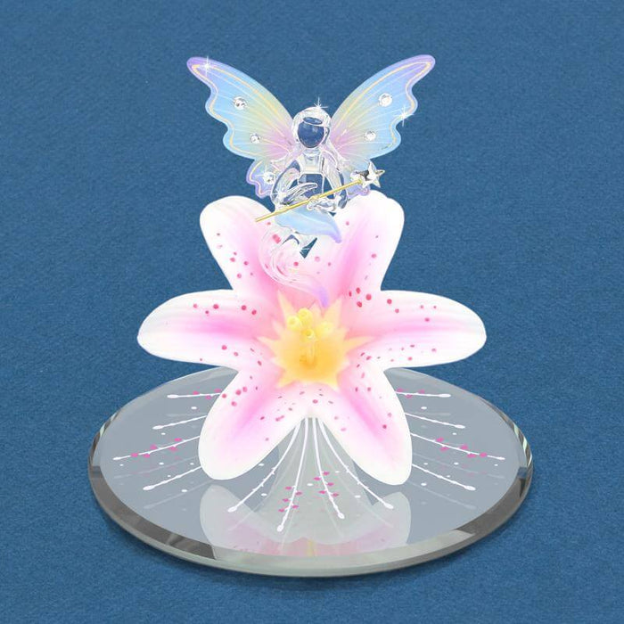 Glass Lily Fairy Figurine