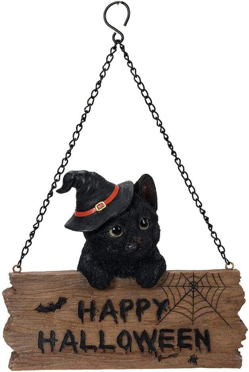 Happy Halloween Kitten Sign