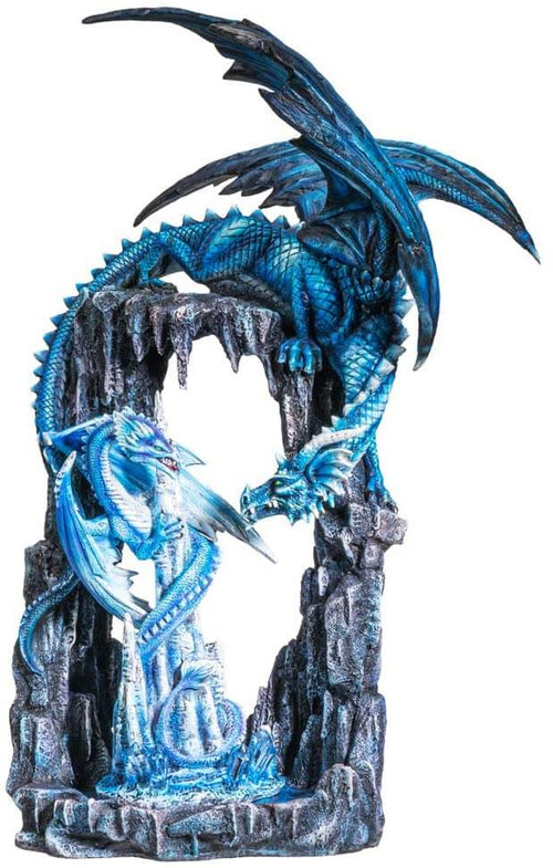 Blue Cave Dragons Figurine