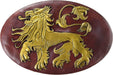 Gold Lannister Lion on a red background for this Game of Thrones wall plaque