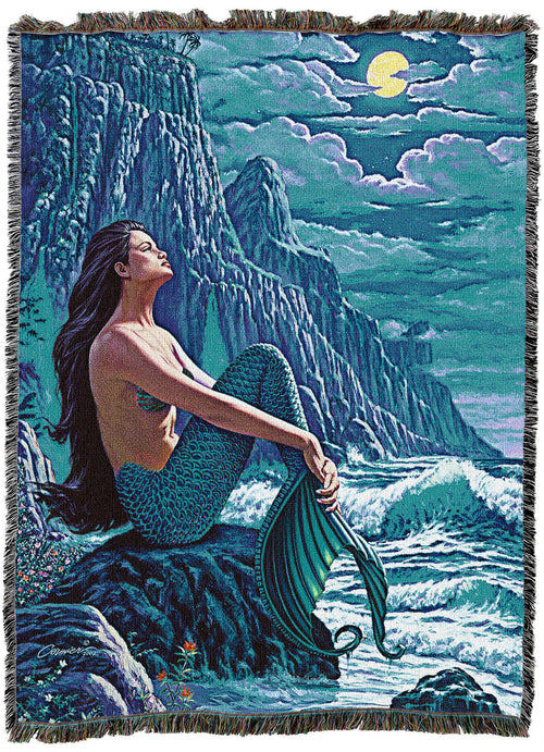 Serenity Mermaid Tapestry Blanket