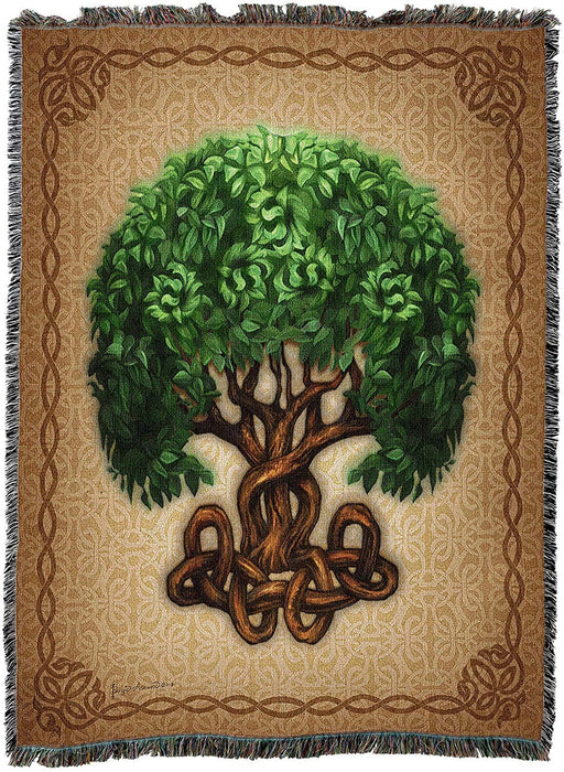 Tree of Life Tapestry Blanket