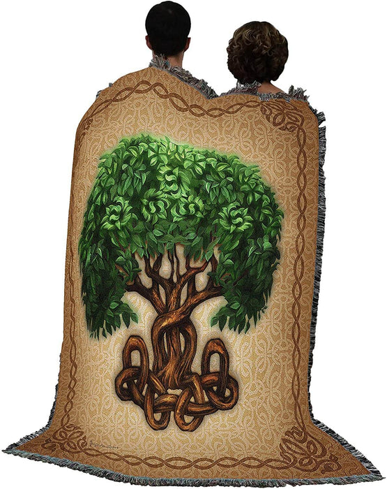 Tree of Life Tapestry Blanket