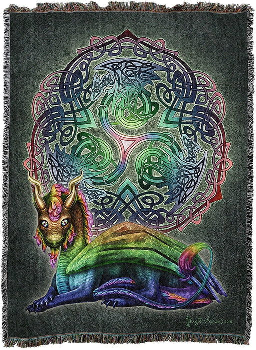 Celtic Dragon Tapestry Blanket