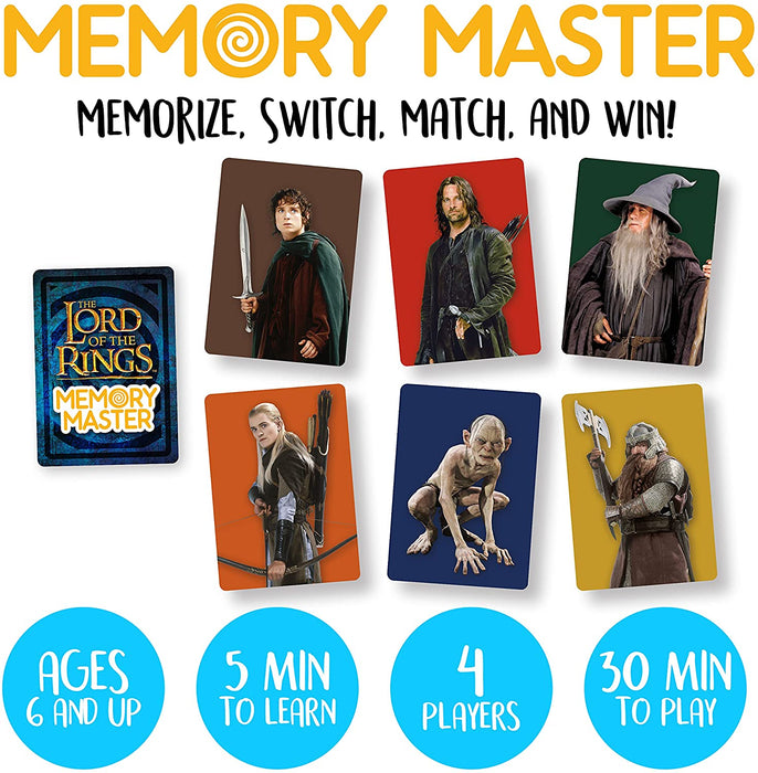 Lord of the Rings Memory Master card game card examples